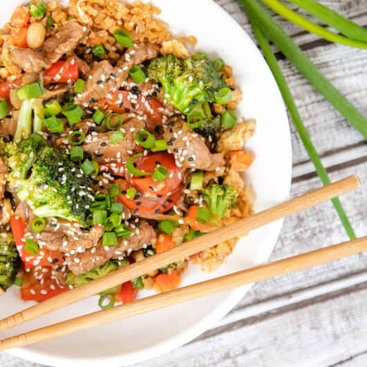 Easy Beef and Broccoli with Peppers and Mushrooms