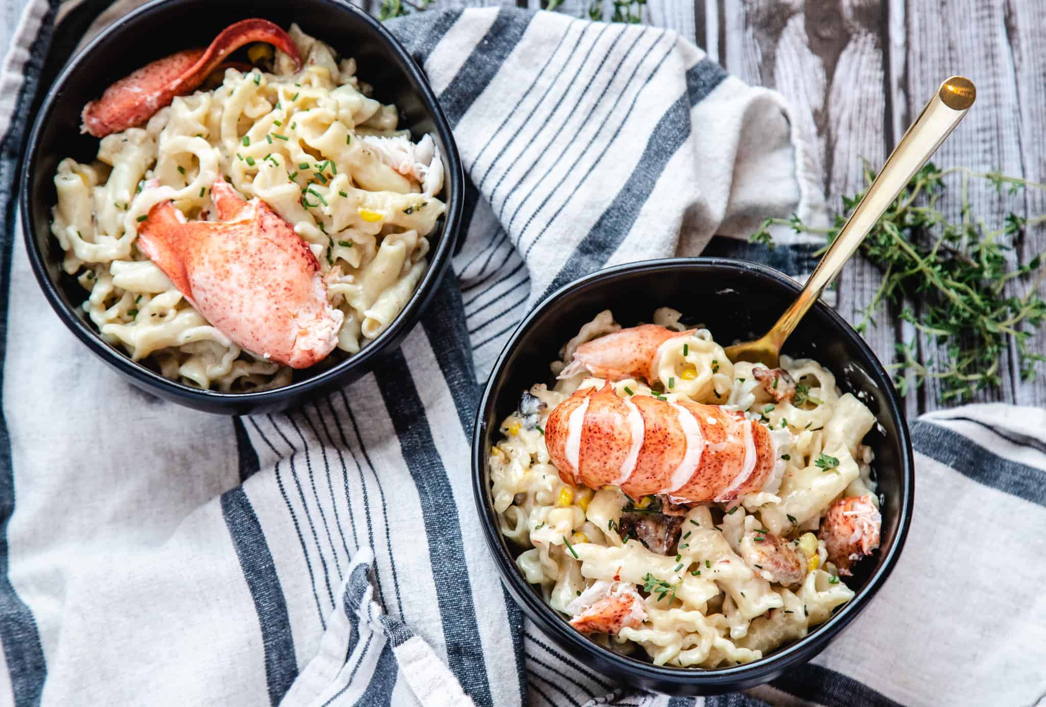 Super Easy Corn and Thyme Lobster Mac and Cheese-image