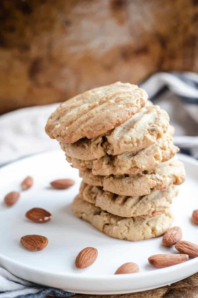 This is a picture of almond shortbread washboard cookies.