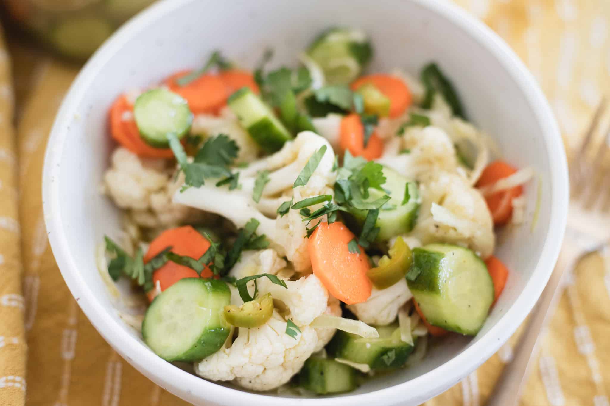 Escabeche Vegetable Salad - The Hangry Economist