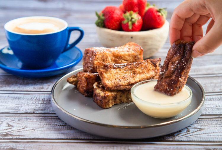 Cinnamon Sugar Bread French Toast Sticks The Hangry Economist